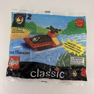 McDonald's LEGO Classic - 1999 #2 Happy Meal Promo Swamp Boat - 15 pcs - Sealed